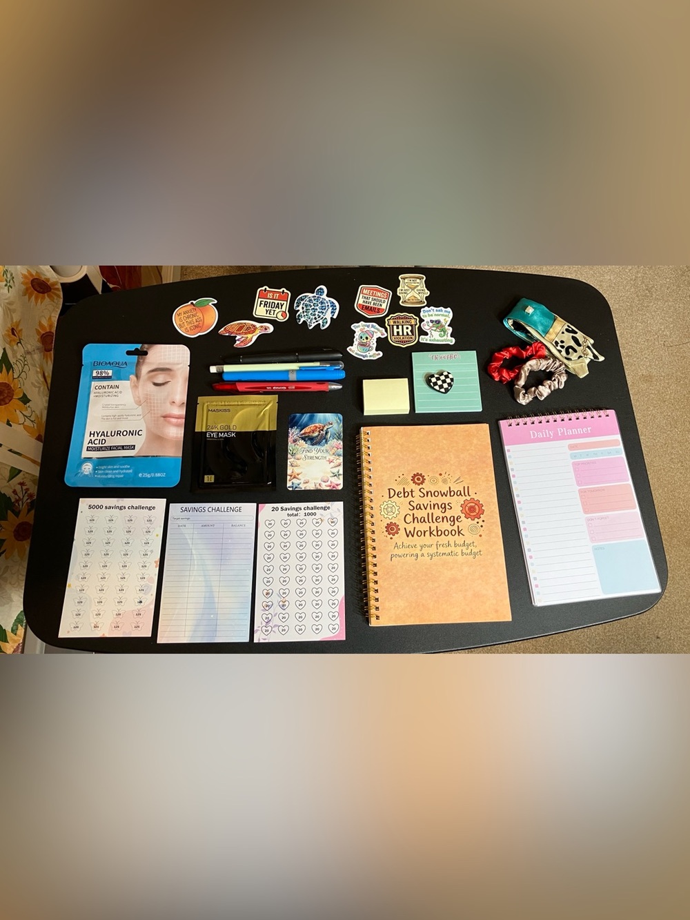 Debt Snowball Savings Challenge Workbook - Peach Cover